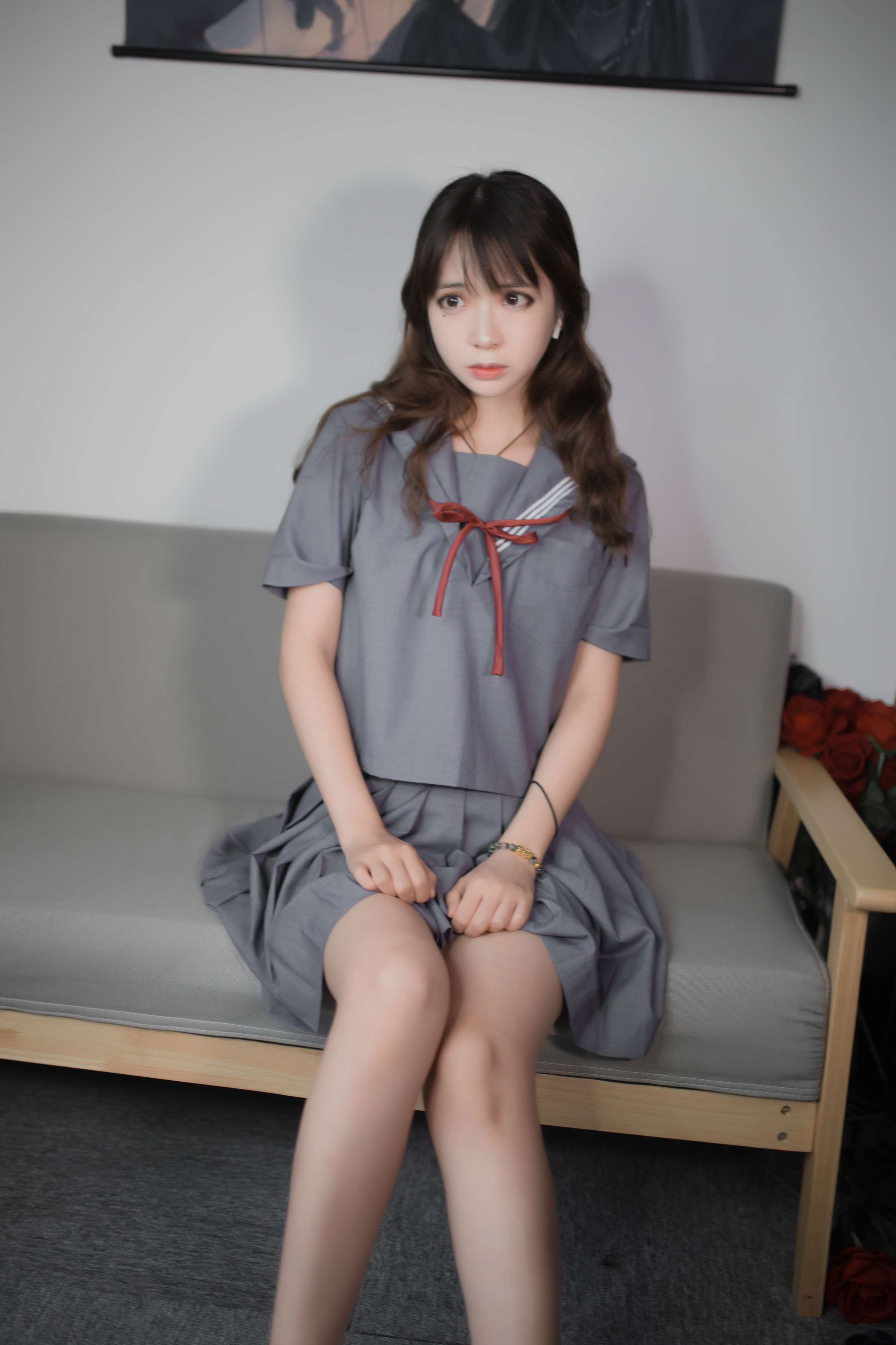 《蓝灰JK制服》作品图