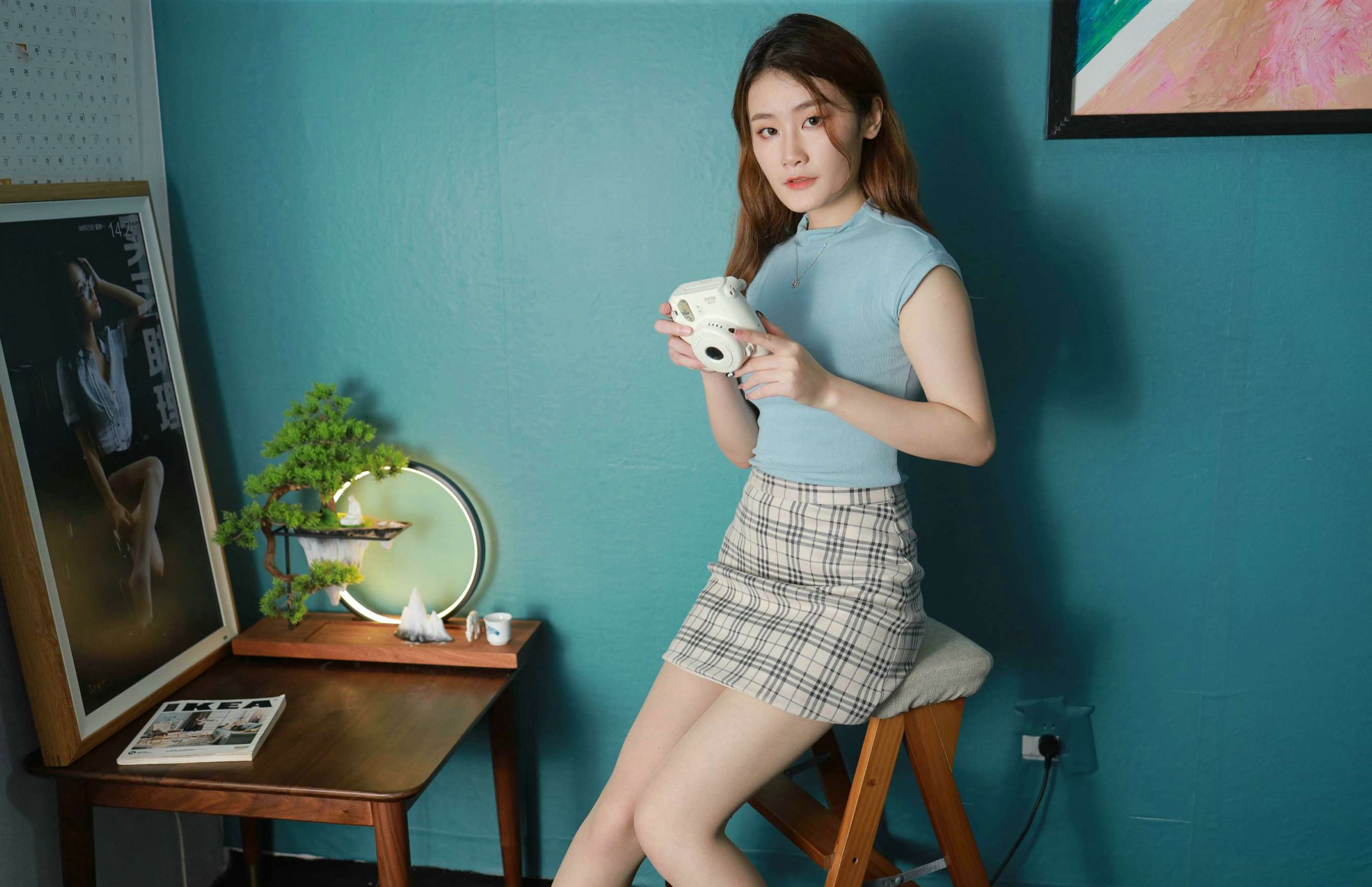 《紫薇《天蓝色美甲》》作品图